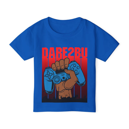 Toddler T‑Shirt — 'Game On' Controller Graphic (Rallying Fist, Red Gradient)