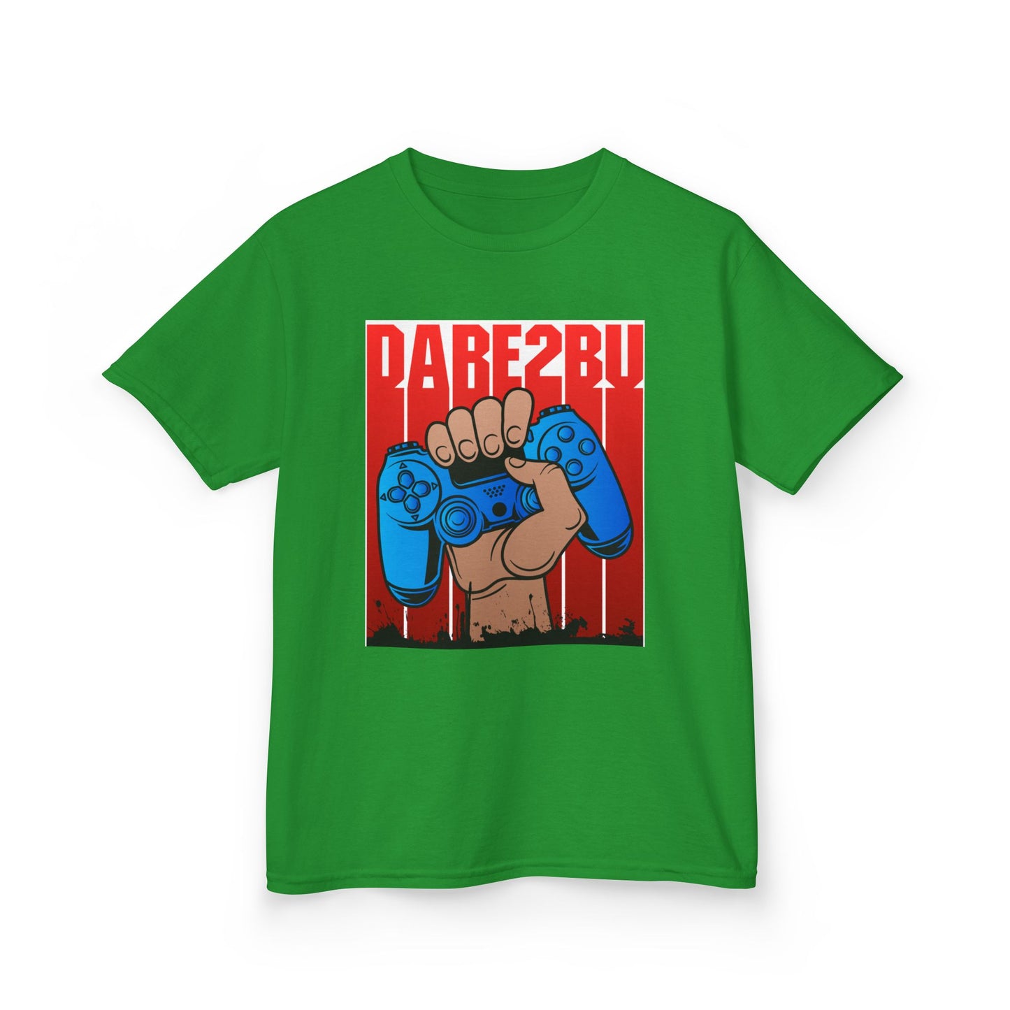 Kids Tee — "Game2Be" Fist with Blue Controllers Graphic