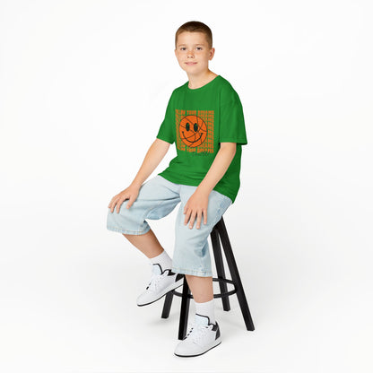 Kids Tee — 'Follow Your Dreams' Smiley Basketball Graphic