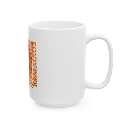 Basketball Smiley 'Follow Your Dreams' Ceramic Mug