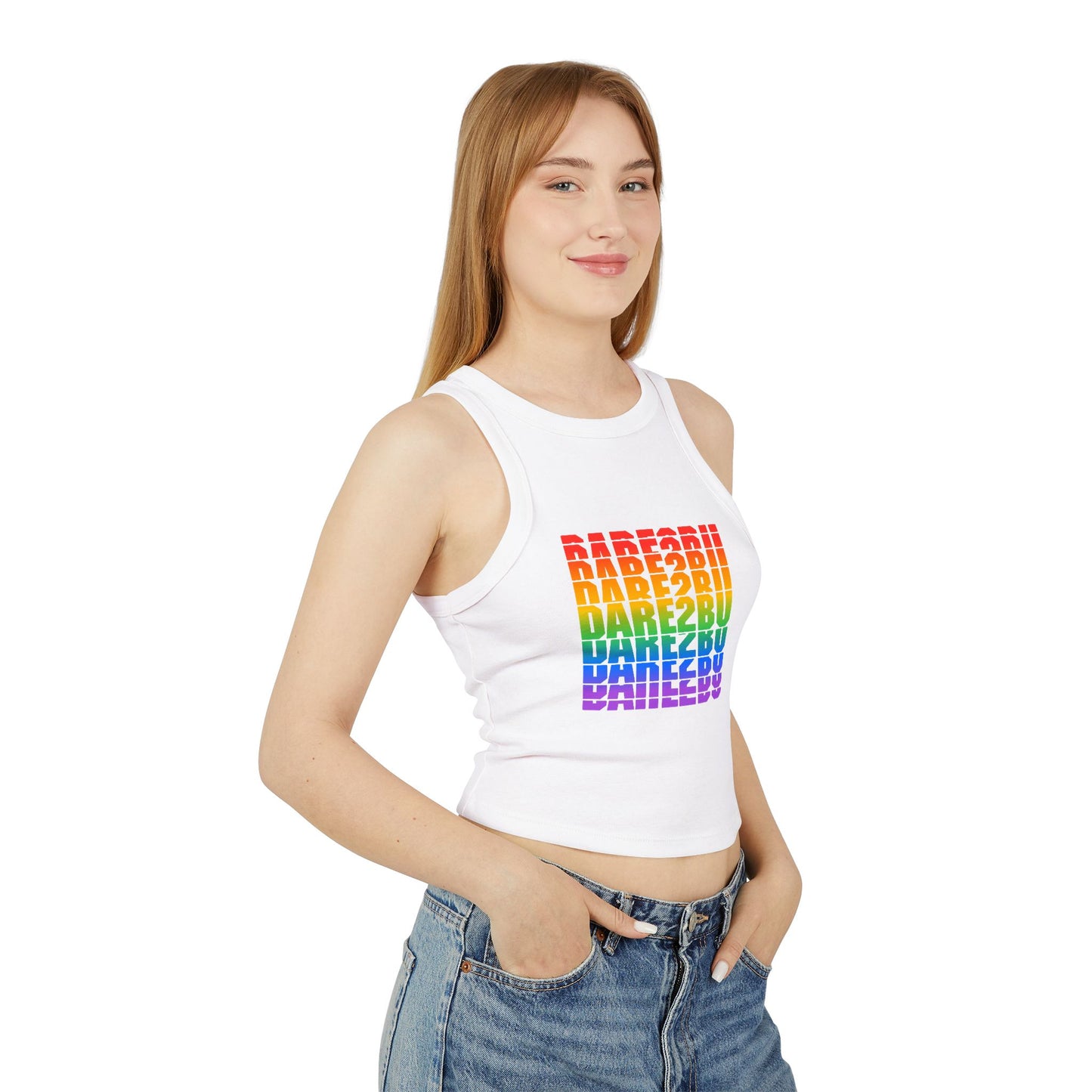 Rainbow BABE20II Graphic Racer Tank Top