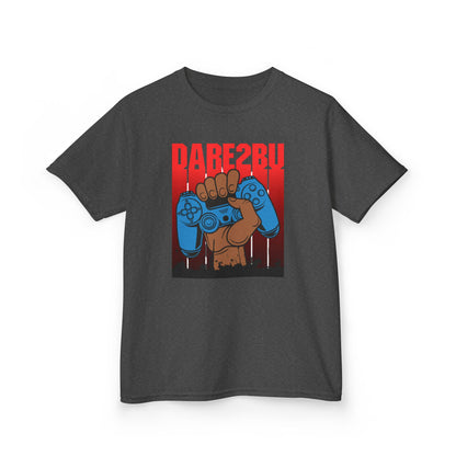 Kids Tee — "Game2Be" Fist with Blue Controllers Graphic