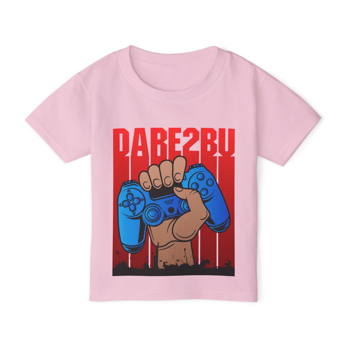 Toddler T-Shirt — Raised Gamer Controller Graphic (Playful Kids Video Game Tee)