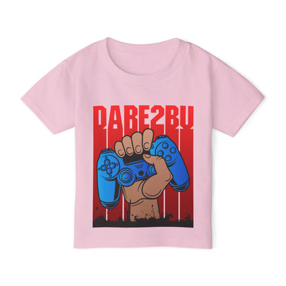 Toddler T-Shirt — Raised Gamer Controller Graphic (Playful Kids Video Game Tee)
