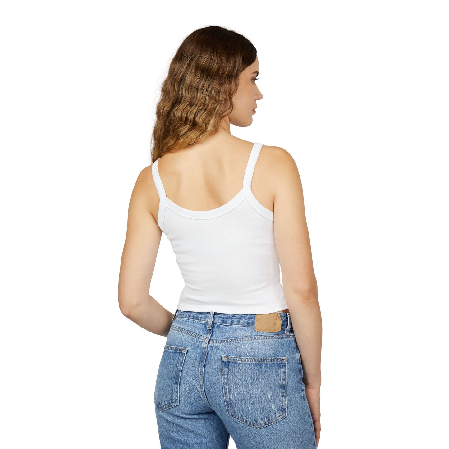 Rainbow Babe Crop Tank Top — Pride Graphic Women's Spaghetti Strap