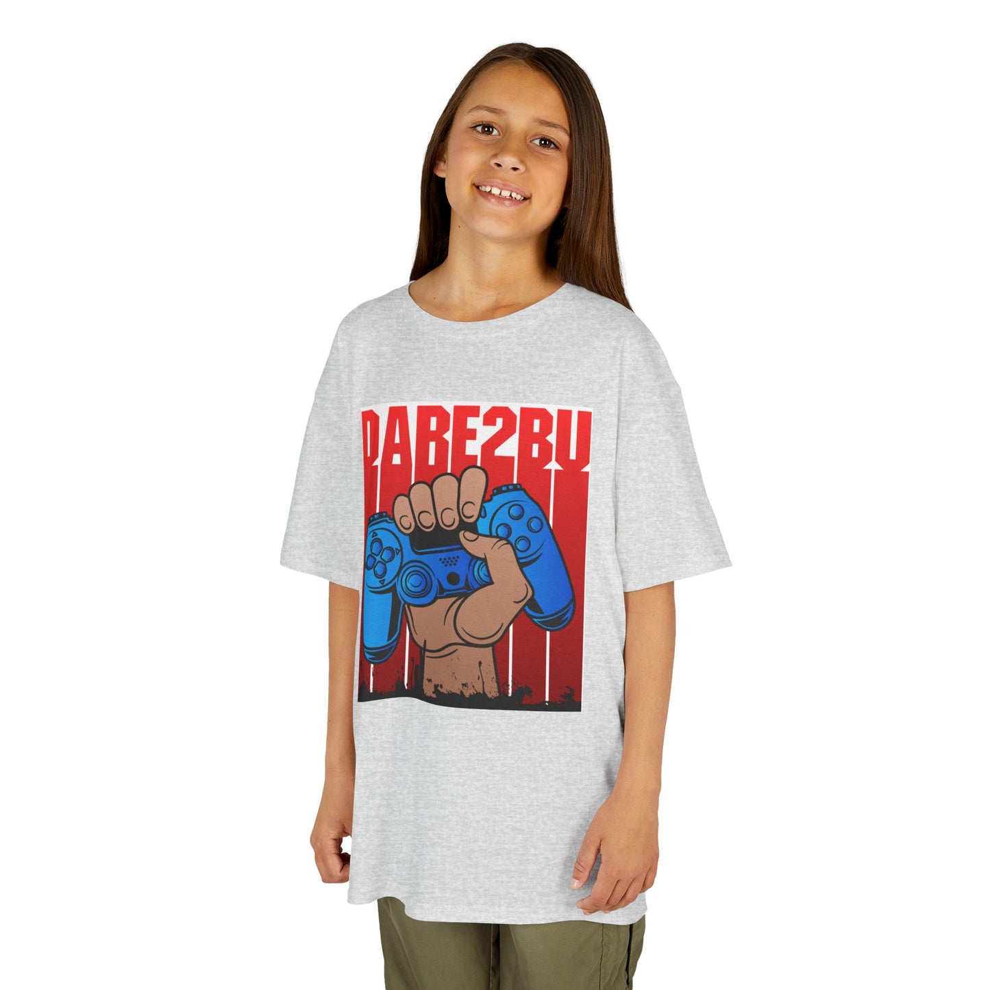 Kids Tee — "Game2Be" Fist with Blue Controllers Graphic