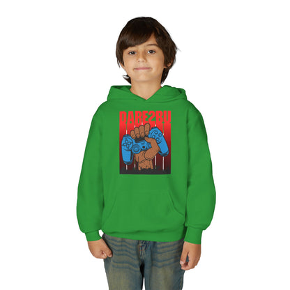 Gaming Fist Youth Hoodie – 'DARE2BU' Controller Graphic Sweatshirt